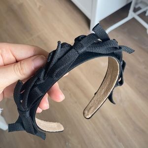black bow headband